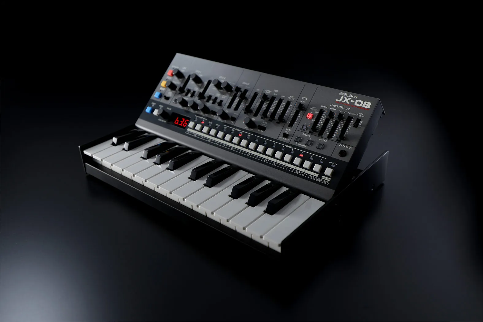 Roland JX-08 with Dock (Right View)